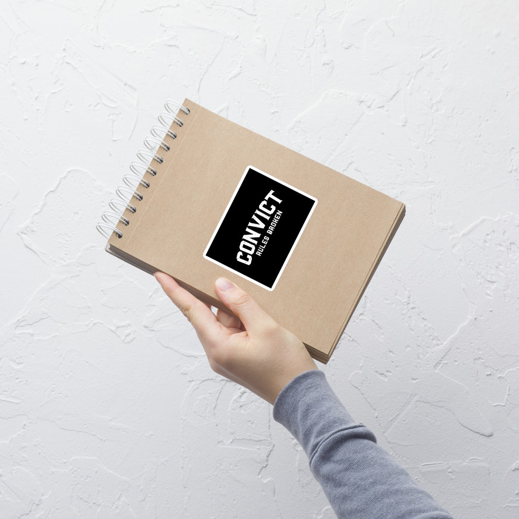 Convict “Rules Broken” Sticker